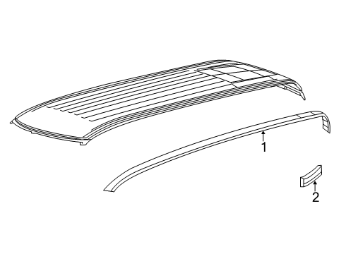 2022 Ram 1500 Exterior Trim - Cab Molding-C Pillar Diagram for 5ZH29SZ0AA