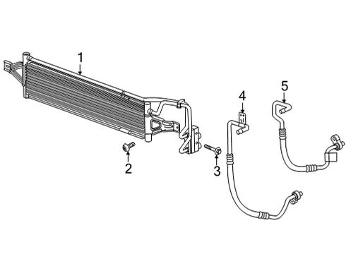 2022 Chevrolet Trailblazer Trans Oil Cooler Transmission Cooler Mount Bolt Diagram for 11602910