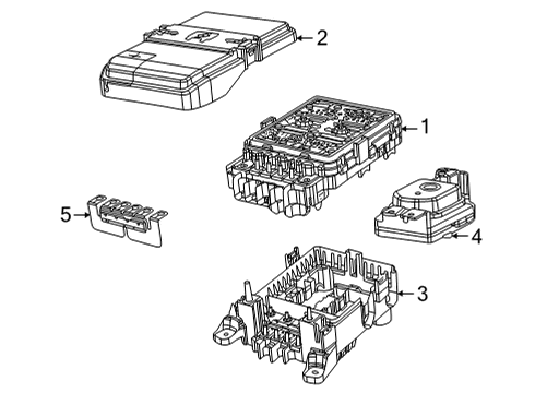 2021 Jeep Grand Cherokee L Fuse & Relay Fuse-M Case Diagram for 68399851AA