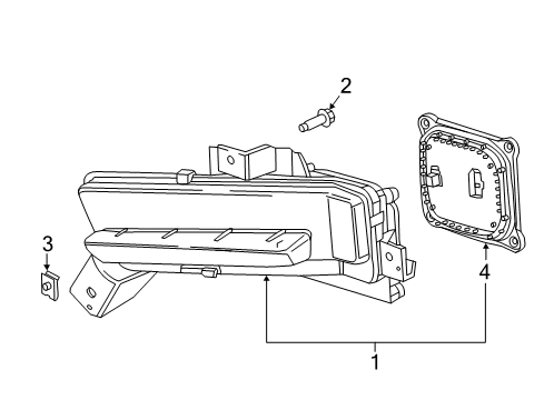 2016 Chevrolet Camaro Daytime Running Lamps Daytime Run Lamp Diagram for 84211957