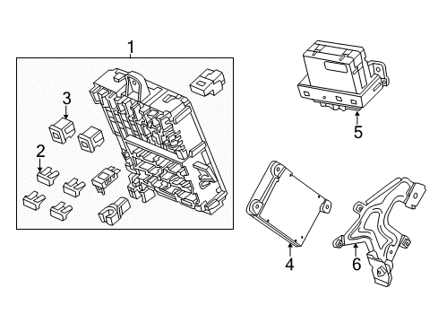 2013 Honda CR-Z Electrical Components Bracket, L. HFT Diagram for 39772-TM8-000