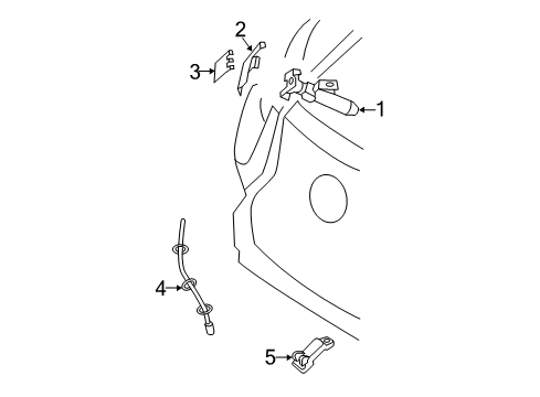 2020 Lexus LS500 Headlamp Washers/Wipers Hose Diagram for 90075-15105