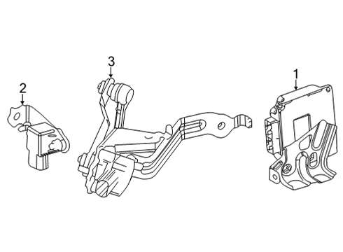 2022 Lexus NX450h+ Ride Control Height Sensor Bolt Diagram for 90119-06A31