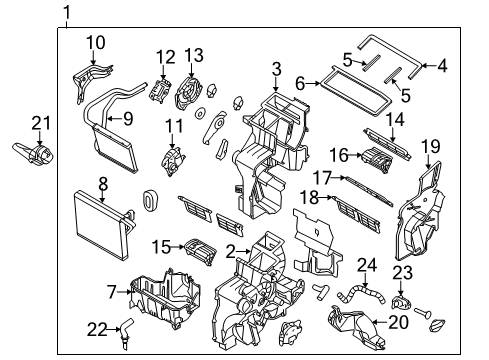 2014 Kia Sportage Air Conditioner Suction & Liquid Tube Assembly Diagram for 977753W510
