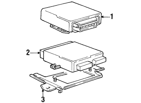 1996 BMW 850Ci Electrical Components Exchange Control Unit Egs With Eml Diagram for 24611219863