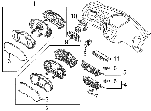 2016 Kia Soul Switches Control Assembly-Heater Diagram for 97250B2AS0ASB