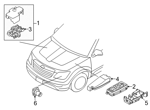 2009 Kia Borrego Electrical Components Connector Assembly-Contact Diagram for 919802J600