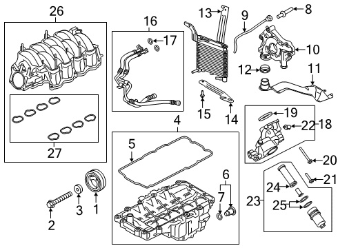 2017 Ford Mustang Intake Manifold Plenum Diagram for FR3Z-9424-F