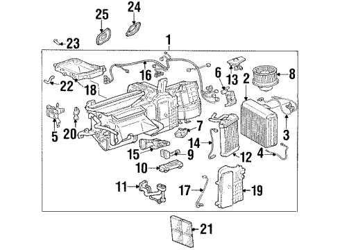 1995 Lexus SC400 Air Conditioner Hose, Discharge Diagram for 88711-24120