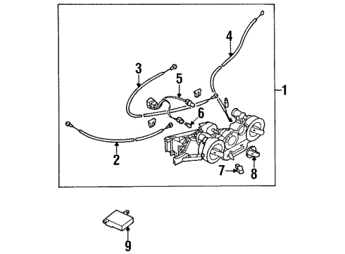 1997 Chrysler Sebring A/C & Heater Control Units Control-Temperature Diagram for MR460241