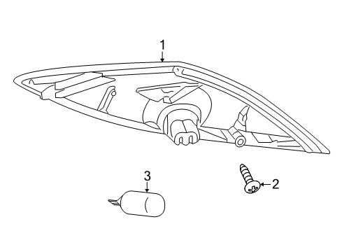 2006 Saturn Ion Side Marker Lamps Lamp Asm, Front Side Marker Diagram for 22715666