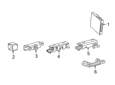 2020 Toyota Corolla Keyless Entry Components - Body Electrical Control Module Diagram for 899H0-12010