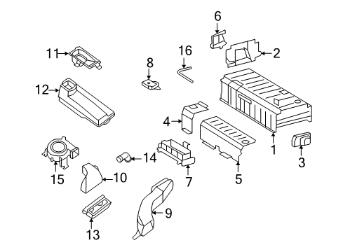 2011 Nissan Altima Battery Cable Assy-Battery Earth Diagram for 24080-JA10A