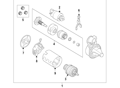 2022 Hyundai Accent Starter Switch Assembly-Starter Magnetic Diagram for 36120-2M300