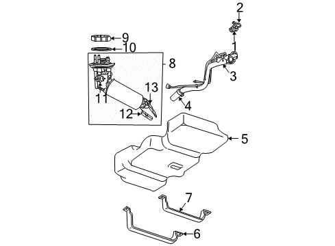 2003 Chrysler Voyager Fuel Injection Fuel Tank Diagram for 4809539AD