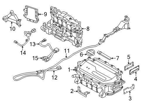 2012 Nissan Leaf Electrical Components MODULATOR Assembly-Ev Control Diagram for 237D0-3NA2B