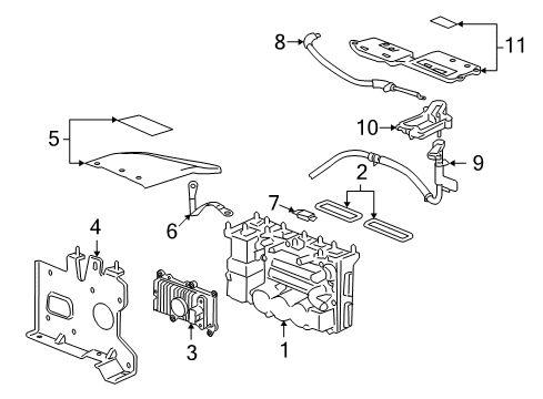 2008 Chevrolet Malibu Electrical Components Strap Asm, Generator Control Module Ground Diagram for 19116230