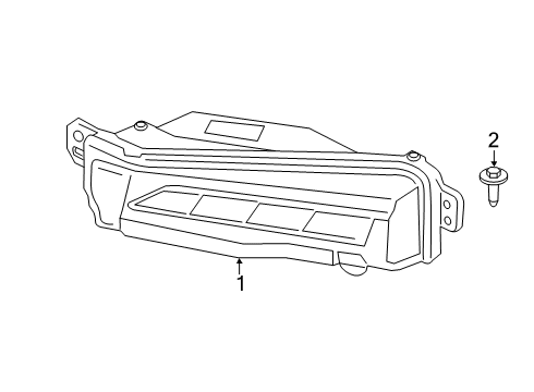 2022 BMW X7 Fog Lamps FRONT FOG LAMP, LED, LEFT Diagram for 63177471081