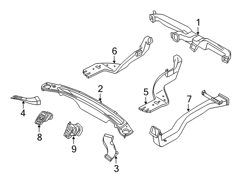 2012 Kia Optima Ducts Hose Assembly-Side DEFROSTER Diagram for 973904U000