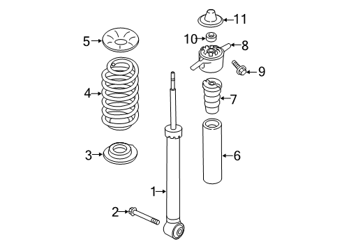 2020 Kia Forte Shocks & Components - Rear Rear Springs Diagram for 55330M7300