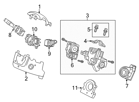 2012 Honda CR-V Ignition Lock Unit Assy., Immobi Diagram for 39730-T0A-A01