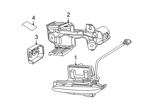 2019 Nissan GT-R Daytime Running Lamps Bracket-Day Time RUNN Diagram for 26920-KB51A