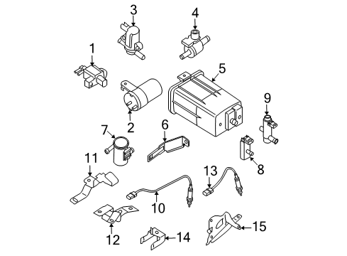 2014 Nissan Frontier Powertrain Control Bracket-Harness Diagram for 24239-ZP50B