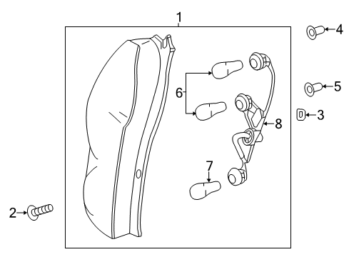  Lamp, Rear Stop Diagram for 42441998