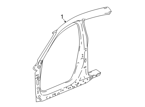 2021 Honda Accord Aperture Panel Panel Set, R. FR. (Outer) Diagram for 04635-TVA-A00ZZ