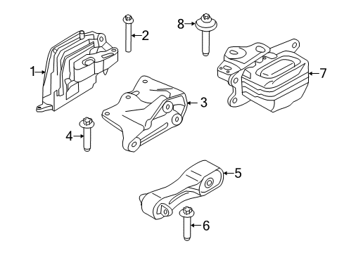 2022 Mini Cooper Automatic Transmission Hexalobular Socket Screw Diagram for 07119908277