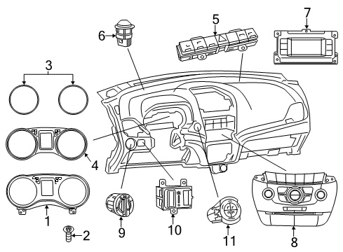 2011 Dodge Journey Switches Switch-HEADLAMP Diagram for 68072002AC