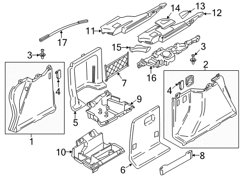 2019 BMW 330i GT xDrive Interior Trim - Rear Body Trim, Handle, Right Diagram for 51477325802