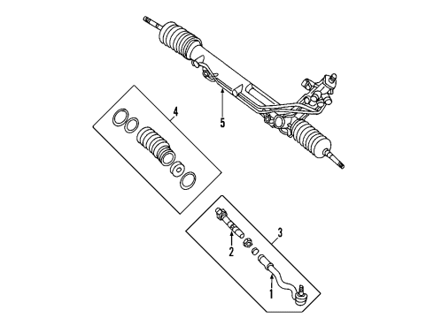 2001 BMW X5 P/S Pump & Hoses, Steering Gear & Linkage Cooling Coil Diagram for 17111439109