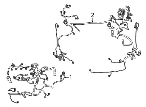 2021 Toyota Corolla Wiring Harness Engine Harness Diagram for 82121-12R40