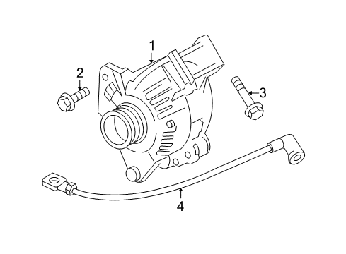 2010 Buick Lucerne Alternator Alternator Diagram for 20843302