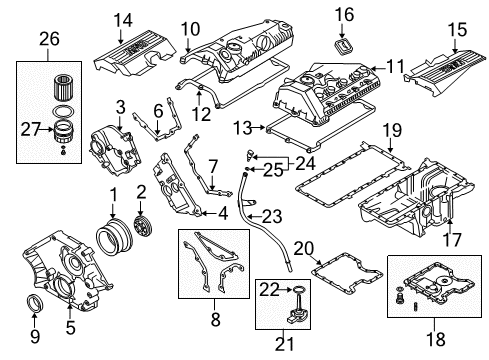 2008 BMW X5 Filters Guide Tube Diagram for 11437546639