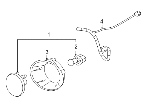 2012 Chevrolet Camaro Daytime Running Lamps Daytime Run Lamp Diagram for 22831436