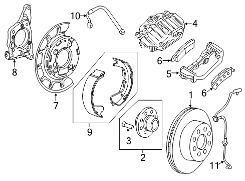 2011 GMC Sierra 3500 HD Rear Brakes Flex Hose Diagram for 25887167