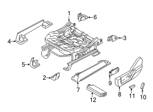 2021 Ford F-150 Tracks & Components Module Diagram for JU5Z-14C724-B