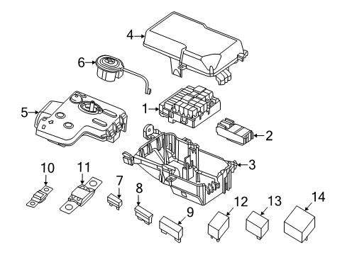 2013 Dodge Dart Fuse & Relay Fuse-Maxi Diagram for 68125504AA