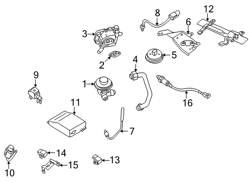 2000 Nissan Quest Powertrain Control Sensor SPEEDOMETER Diagram for 25015-7B000