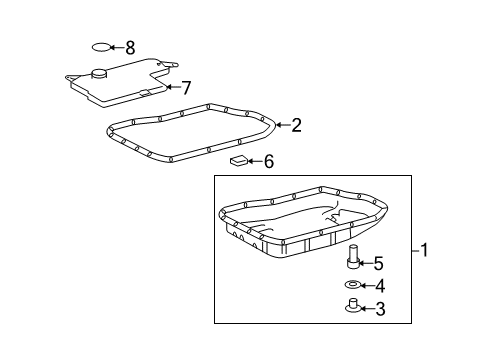 2009 Toyota Venza Automatic Transmission Ring, O Diagram for 90301-A0026
