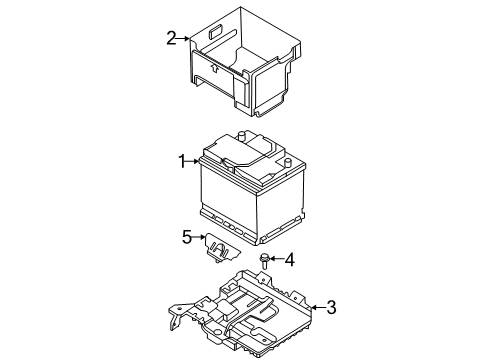 2020 Hyundai Venue Battery Wiring Assembly-Battery Diagram for 91850-K2130