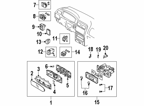 2004 Isuzu Rodeo Switches & Sensors Switch, Pressure Diagram for 8-97205-077-0