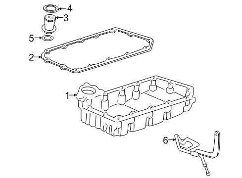 2000 Honda Civic Automatic Transmission Strainer, Transmission (ATF) Diagram for 25420-P4R-013