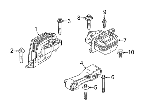 2020 BMW M235i xDrive Gran Coupe Automatic Transmission Hexagon Screw, Self-Tapping Diagram for 07129908653