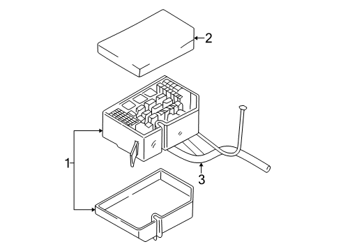 2005 Hyundai Elantra Electrical Components Wiring Assembly-Engine Diagram for 91207-2D210