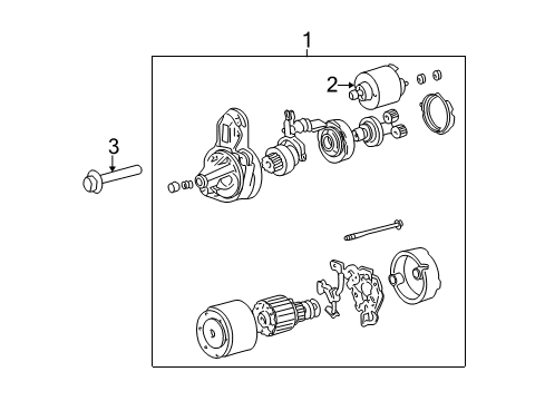 2006 Hyundai Tiburon Starter Bolt Diagram for 1140410557B