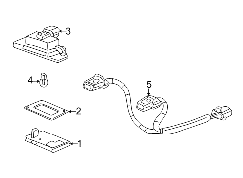 2001 Honda Accord License Lamps Sub-Wire, License Light Diagram for 32109-S82-A00