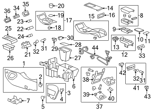 2008 Buick Enclave Heated Seats Auxiliary Jack Diagram for 10375379